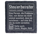Schiefer Untersetzer Steuerberater Definition - Lustiges Geschenk für  – Bild 1