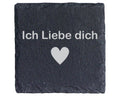 Schiefer Untersetzer Ich Liebe Dich Herz - Romantisches Geschenk Für P – Bild 1