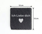 Schiefer Untersetzer Ich Liebe Dich Herz - Romantisches Geschenk Für P – Bild 4