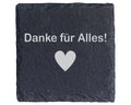 Schiefer Untersetzer Danke Für Alles Herz - Geschenk An Helfer Dankesc – Bild 1