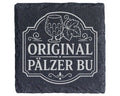 Schiefer Untersetzer Original Pälzer Bu - Pfälzer Dialekt Geschenk für – Bild 1