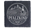 Schiefer Untersetzer Pfalzkind - Pfalz Geschenk für Pfälzer, Weinliebh – Bild 1