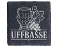 Schiefer Untersetzer Uffbasse - Pfälzer Dialekt Geschenk für Weinliebh – Bild 1