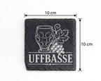 Schiefer Untersetzer Uffbasse - Pfälzer Dialekt Geschenk für Weinliebh – Bild 4
