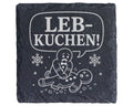 Schiefer Untersetzer Leb Kuchen - Lustiges Lebkuchen Wortspiel Geschen – Bild 1