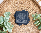 Gin Untersetzer Schiefertafel, Tonic ohne Alkohol ist GINLOS Geschenk, – Bild 3