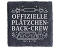 Schiefer Untersetzer Offizielle Plätzchen Back Crew - Geschenk für Bac – Bild 1
