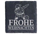 Schiefer Untersetzer Frohe Weihnachten Volleyball tanzender Weihnachts – Bild 1