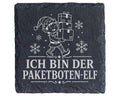 Schiefer Untersetzer Ich bin der Paketboten-Elf - Lustiges Weihnachten – Bild 1