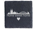 Schiefer Untersetzer Köln Skyline Home Sweet - Geschenk für Kölner - S – Bild 1
