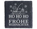 Schiefer Untersetzer Angeln Weihnachtsmann - Frohe Weihnachten Geschen – Bild 1