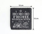 Schiefer Untersetzer Trecker Weihnachtsmann auf dem Traktor - Frohe We – Bild 4