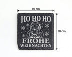 Schiefer Untersetzer Gaming Weihnachtsmann - Frohe Weihnachten Geschen – Bild 4