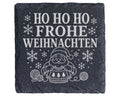 Schiefer Untersetzer Stricken Weihnachtsmann - Frohe Weihnachten Gesch – Bild 1