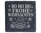 Schiefer Untersetzer Stricken Weihnachtsmann - Frohe Weihnachten Gesch – Bild 1