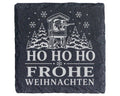 Schiefer Untersetzer Jäger Weihnachtsmann - Frohe Weihnachten Geschenk – Bild 1