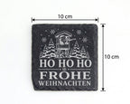 Schiefer Untersetzer Jäger Weihnachtsmann - Frohe Weihnachten Geschenk – Bild 4