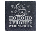 Schiefer Untersetzer Kaffee Weihnachtsmann - Frohe Weihnachten Geschen – Bild 1