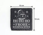 Schiefer Untersetzer Kaffee Weihnachtsmann - Frohe Weihnachten Geschen – Bild 4