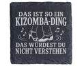 Schiefer Untersetzer Das ist so ein Kizomba Ding - Geschenk für Tänzer – Bild 1