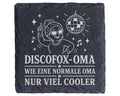 Schiefer Untersetzer Discofox Oma wie eine normale nur viel cooler - L – Bild 1