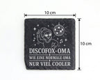 Schiefer Untersetzer Discofox Oma wie eine normale nur viel cooler - L – Bild 4