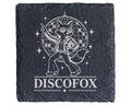 Schiefer Untersetzer Discofox tanzender Fuchs unter der Discokugel - R – Bild 1