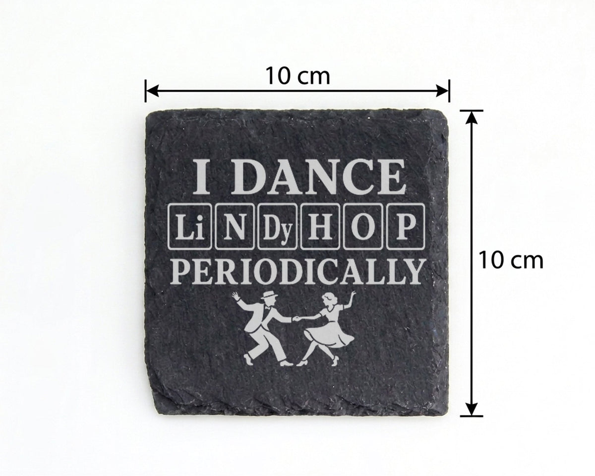Schiefer Untersetzer I dance Lindy Hop periodically - Periodensystem G – Bild 4