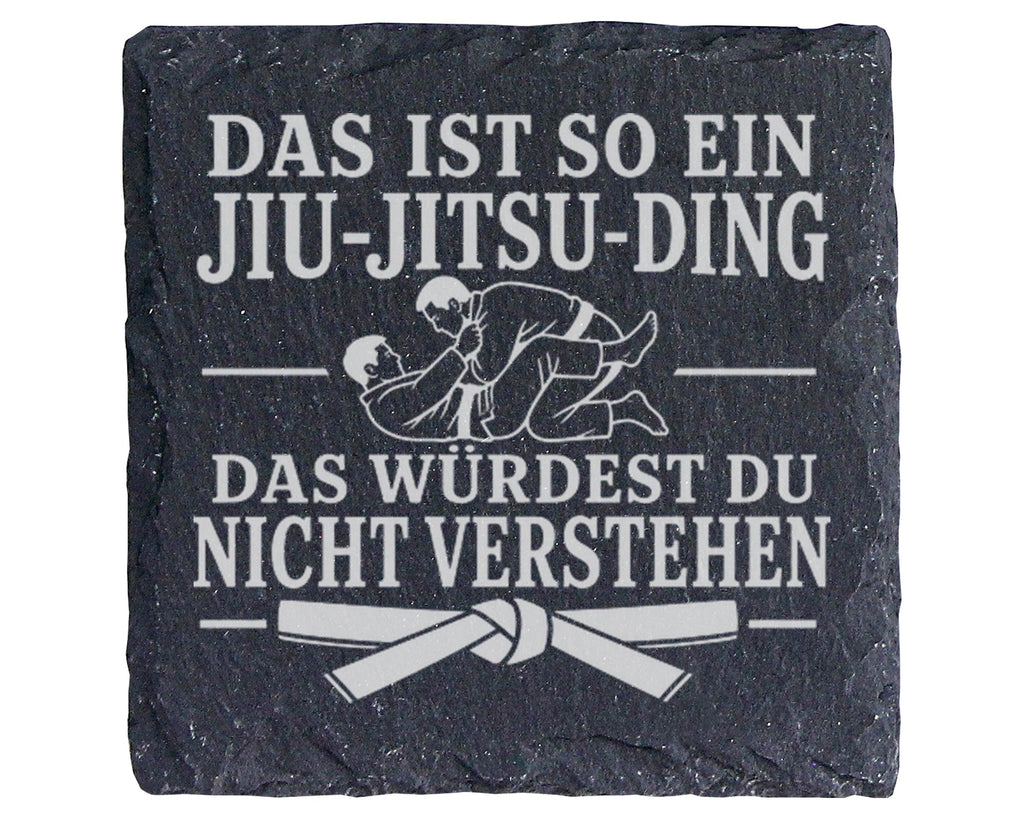 Schiefer Untersetzer Das ist so ein Jiu Jitsu Ding - Geschenk für Grap – Bild 1
