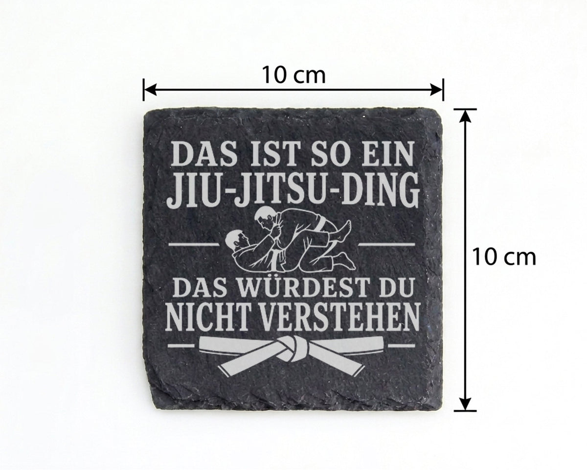 Schiefer Untersetzer Das ist so ein Jiu Jitsu Ding - Geschenk für Grap – Bild 4