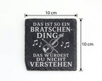 Schiefer Untersetzer Das ist so ein Bratschen Ding - Geschenk für Brat – Bild 4