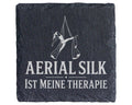 Schiefer Untersetzer Aerial Silk ist meine Therapie - Geschenk für Luf – Bild 1