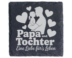 Schiefer Untersetzer Papa und Tochter Eine Liebe fürs Leben - Geschenk – Bild 1