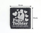 Schiefer Untersetzer Papa und Tochter Eine Liebe fürs Leben - Geschenk – Bild 4
