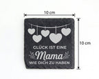 Schiefer Untersetzer Glück Ist Eine Mama Wie Dich Zu Haben - Geschenk  – Bild 4