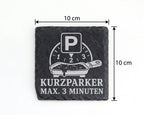 Kurzparker max. 3 Minuten - Raclette Untersetzer aus Schiefer - Pfännc – Bild 4