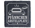 Pfännchen Abstellplatz - Raclette Untersetzer aus Schiefer - Hitzeschu – Bild 1