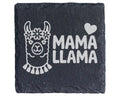 Schiefer Untersetzer Mama Llama Herz Motiv - Süßes Geschenk für Mutter – Bild 1