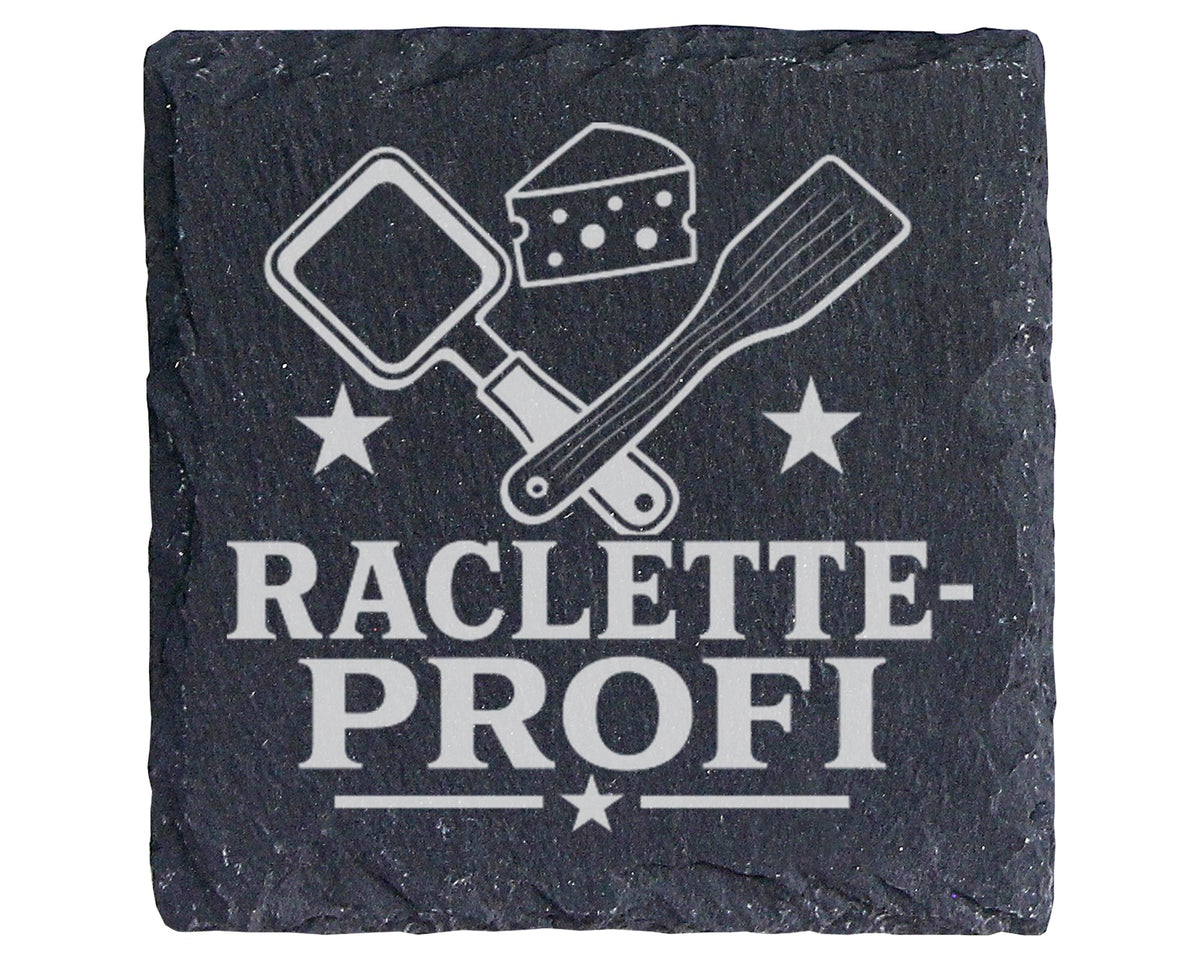 Raclette-Profi - Untersetzer aus Schiefer - Pfännchen Ablage - Geschen – Bild 1