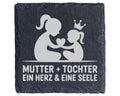 Schiefer Untersetzer Mutter Tochter Ein Herz Eine Seele - Geschenk Für – Bild 1