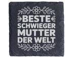 Schiefer Untersetzer Beste Schwiegermutter Der Welt - Geschenk Für Sch – Bild 1