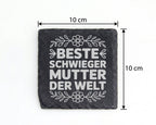 Schiefer Untersetzer Beste Schwiegermutter Der Welt - Geschenk Für Sch – Bild 4