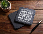 Schiefer Untersetzer Beste Schwiegermutter Der Welt - Geschenk Für Sch – Bild 5