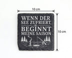 Schiefer Untersetzer Wenn der See zufriert beginnt meine Saison - Eisa – Bild 4
