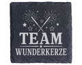 Schiefer Untersetzer Team Wunderkerze - Silvester Geschenk für Familie – Bild 1