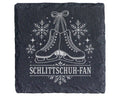 Schiefer Untersetzer Schlittschuh-Fan - Geschenk für Eisläuferin, Eisk – Bild 1