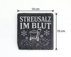 Schiefer Untersetzer Streusalz im Blut - Lustiges Winterdienst Geschen – Bild 4