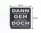 Schiefer Untersetzer Dann Geh Doch Abschiedsspruch - Geschenk Für Lehr – Bild 4