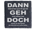 Schiefer Untersetzer Finale Log-out Geh Nicht Offline - Geschenk für I – Bild 1