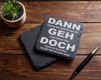 Schiefer Untersetzer Finale Log-out Geh Nicht Offline - Geschenk für I – Bild 5